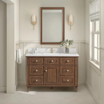 Lorelai 48" Single (Vanity Only Pricing) in Mid-Century Walnut